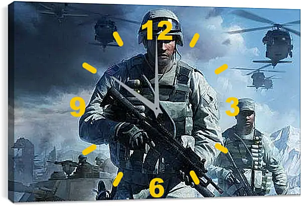 Часы картина - Battlefield: Bad Company 2
