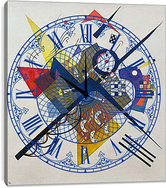 Часы картина - Неизвестно. Кандинский Василий