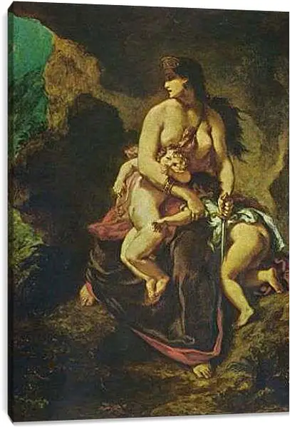 Постер на подрамнике - Medea. Эжен Делакруа