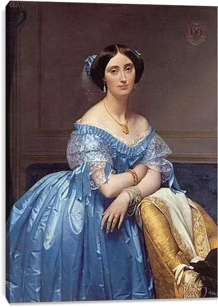 Постер на подрамнике - Ingres princesse. Жан Огюст Доминик Энгр