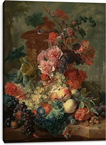 Постер на подрамнике - Фрукты и цветы. Ян ван Хёйсум