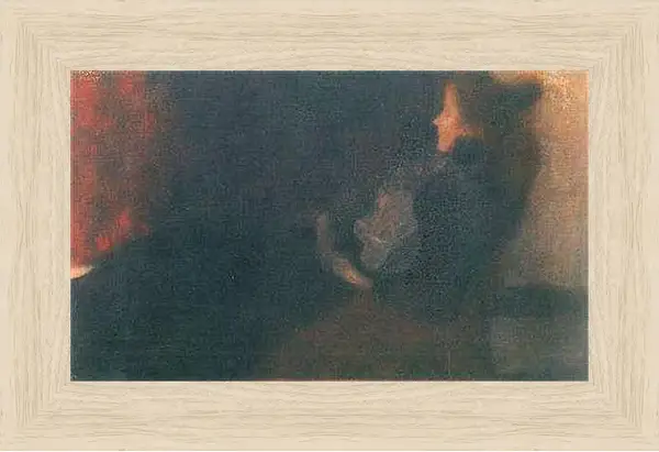 Картина в раме - Dame am Kamin. Густав Климт