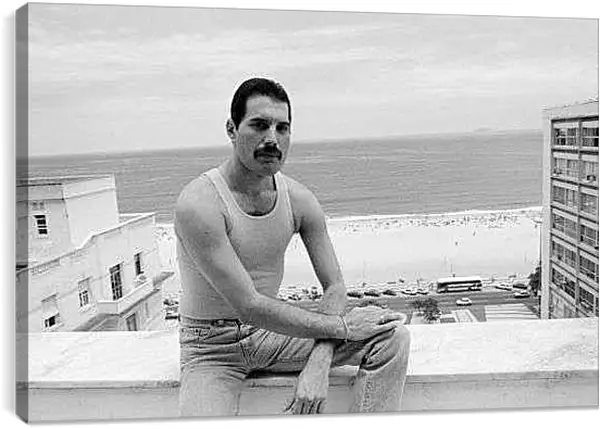 Постер на подрамнике - Freddie Mercury Rio de Janeiro 1985