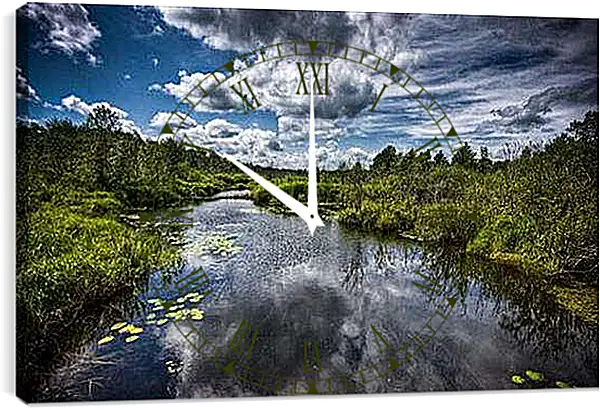 Часы картина - Природа