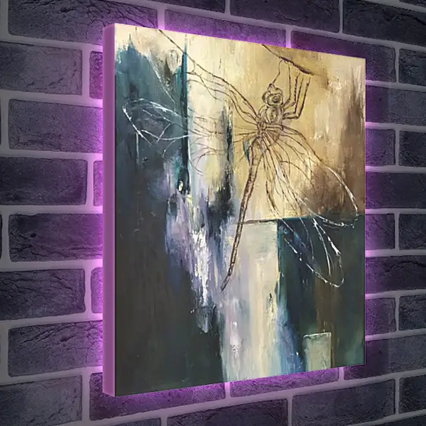 Лайтбокс световая панель - Стрекоза-фея
