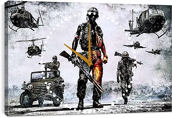 Часы картина - Battlefield: Bad Company 2