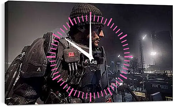 Часы картина - Call Of Duty: Advanced Warfare