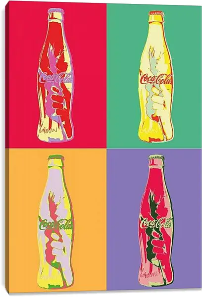 Постер на подрамнике - Coca-Cola. Поп-арт