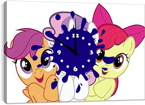 Часы картина - Пони