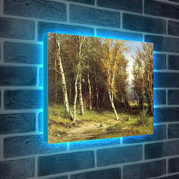 Лайтбокс световая панель - Лес перед грозой. Иван Шишкин