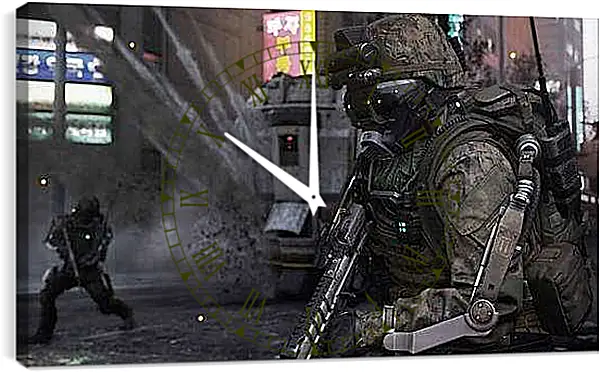 Часы картина - Call Of Duty: Advanced Warfare