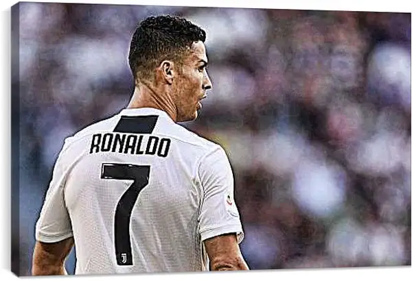 Постер на подрамнике - Семёрка Криштиану Роналду