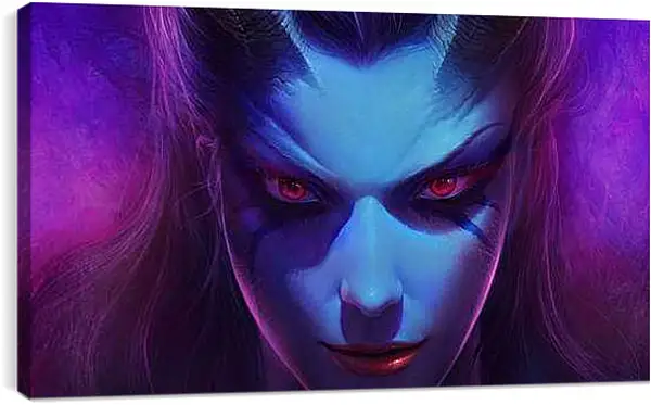 Постер на подрамнике - dota 2, queen of pain, akasha