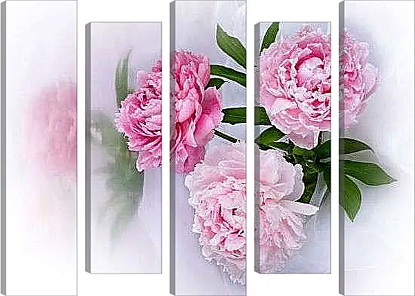 Модульная картина - Пионы