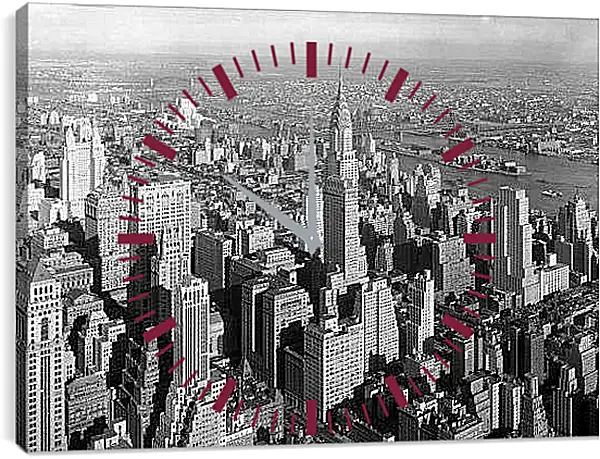 Часы картина - Манхэттен
