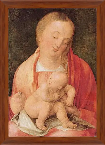 Картина в раме - Maria mit dem hockenden Kind. Мадонна с младенцем. Альбрехт Дюрер
