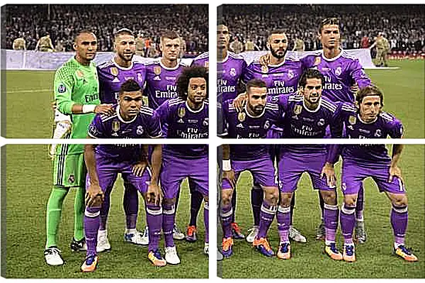 Модульная картина - Фото перед матчем ФК Реал Мадрид. FC Real Madrid