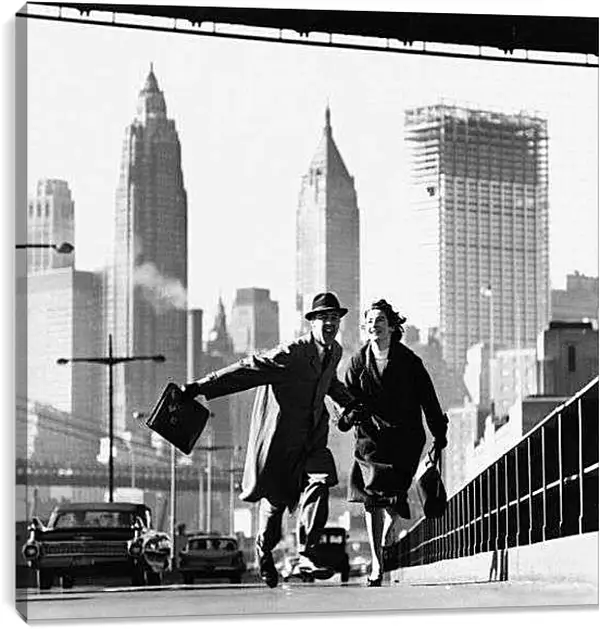 Постер на подрамнике - Нью-Йорк 1959