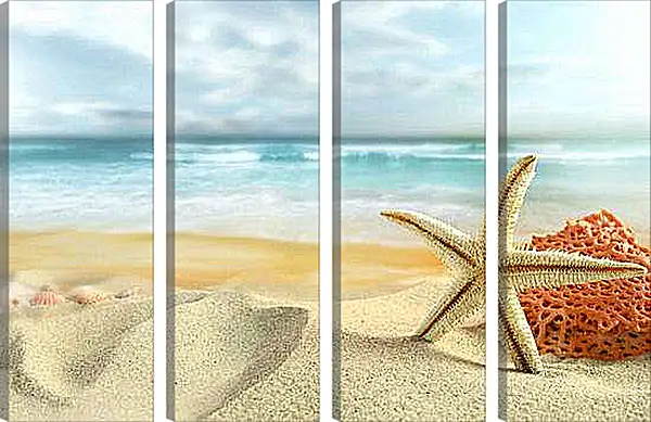 Модульная картина - Морская звезда