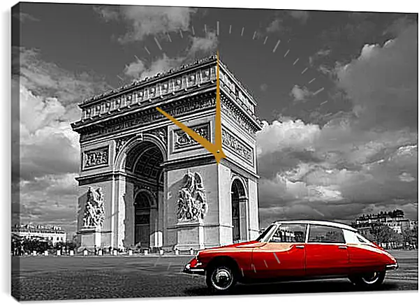 Часы картина - Париж. Триумфальная арка