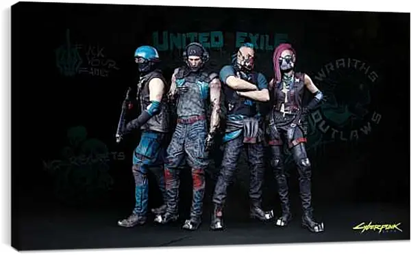 Постер на подрамнике - Cyberpunk 2077