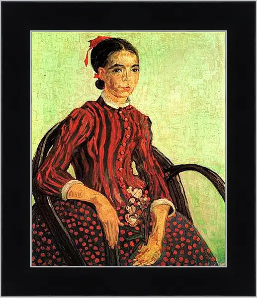 Картина в раме - La Mousme, Sitting. Винсент Ван Гог