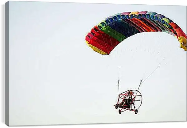 Постер на подрамнике - Мотопараплан