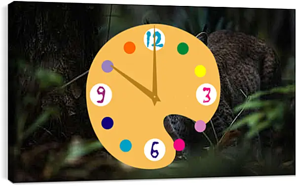 Часы картина - Рысь