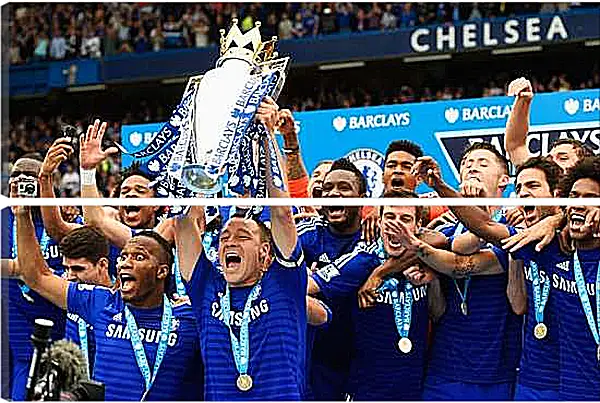 Модульная картина - Победа в АПЛ. ФК Челси. FC Chelsea