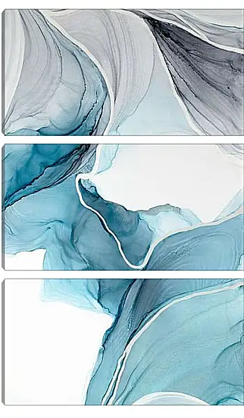 Модульная картина - Abstraction blue canyon. Mari Dein