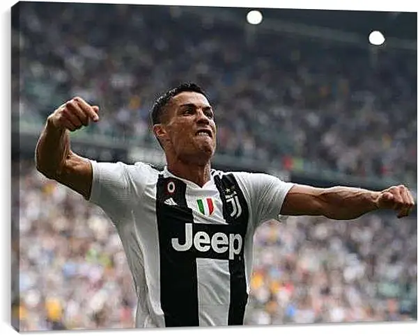 Постер на подрамнике - Криштиану Роналду. Гол Гол Гол!