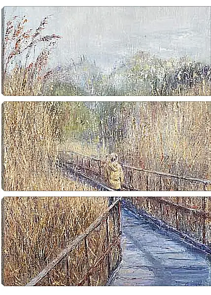 Модульная картина - Осенняя прогулка