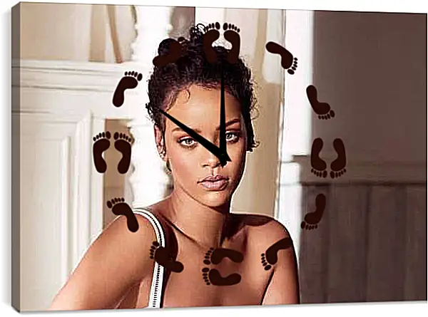Часы картина - Рианна. Rihanna