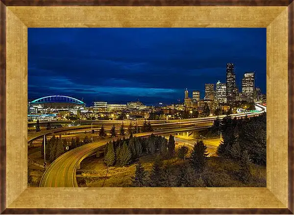 Картина в раме - Дорога в город