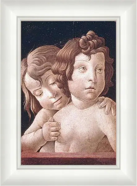 Картина в раме - Christ and Saint John - Христос и Святой Джон. Джованни Беллини