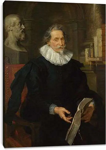 Постер на подрамнике - Portrait of Ludovicus Nonnius. Питер Пауль Рубенс