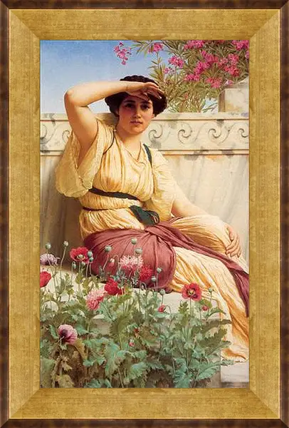 Картина в раме - A Tryst. Джон Уильям Годвард