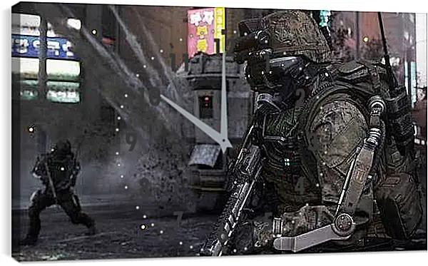 Часы картина - Call Of Duty: Advanced Warfare