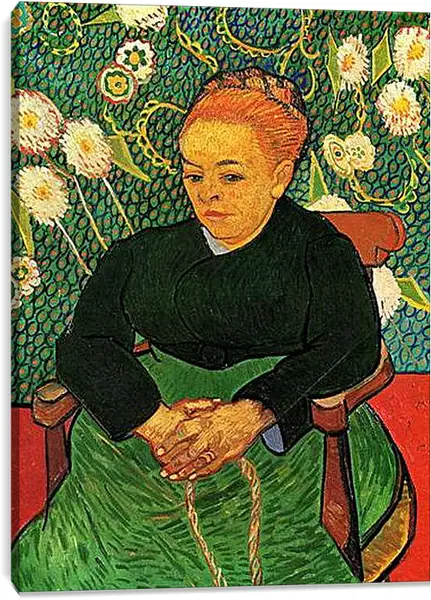Постер на подрамнике - La Berceuse Augustine Roulin 3. Винсент Ван Гог