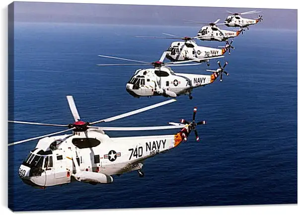 Постер на подрамнике - Вертолеты