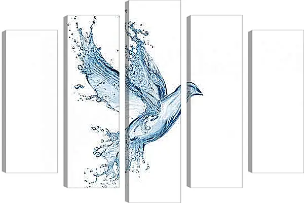 Модульная картина - Голубь абстракция