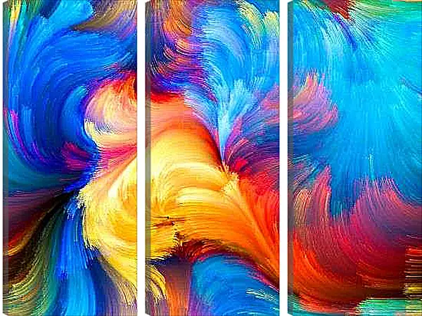 Модульная картина - Буйство красок