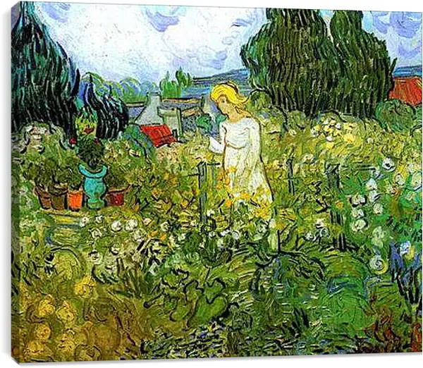 Постер на подрамнике - Marguerite Gachet in the Garden. Винсент Ван Гог