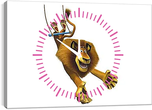 Часы картина - Лев