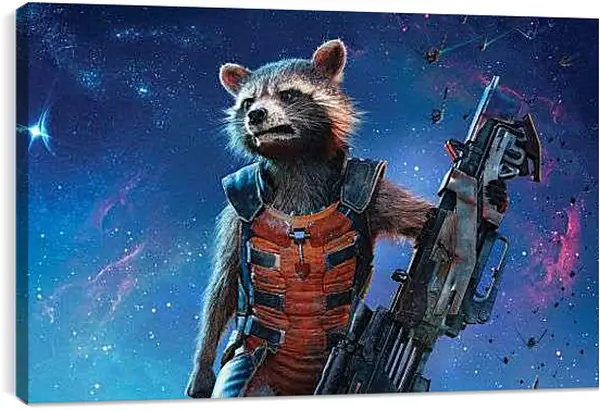 Постер на подрамнике - Ракета Стражи Галактики