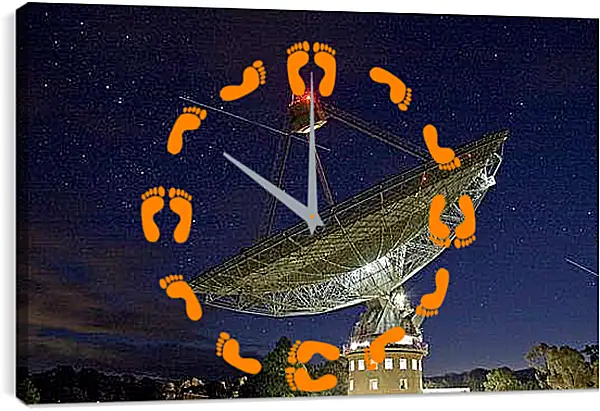 Часы картина - Космос