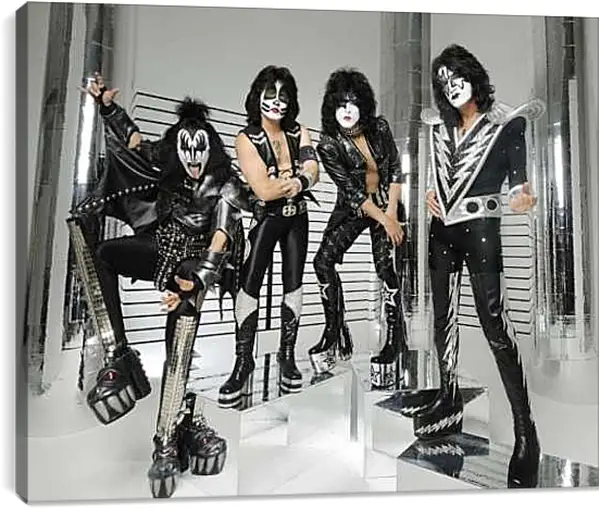 Постер на подрамнике - Группа Кисс