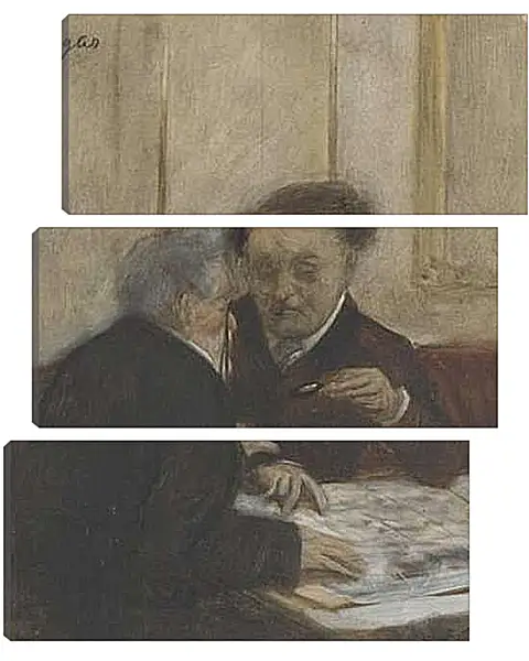 Модульная картина - At the Cafe Chateaudun. Эдгар Дега