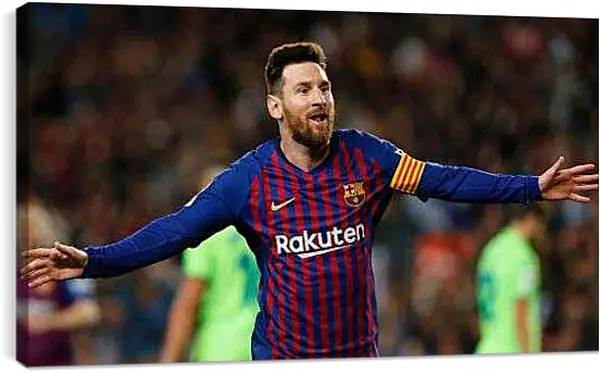 Постер на подрамнике - Лионель Месси. Барселона