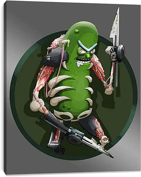 Постер на подрамнике - Огурчик Рик